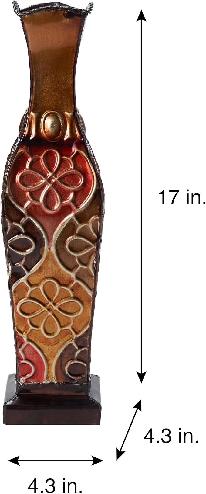 MinimalKind |Harlequin Decorative Metal Vase - Image 3